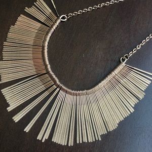 Francesca's Collections Jewelry - Rebecca Sandblast Fringe Statement Necklace Francesca's Collections Jewelry - Rebecca Sandblast Fringe Statement Necklace